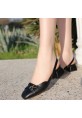 Wera Siyah Cilt Topuklu Ayakkabı